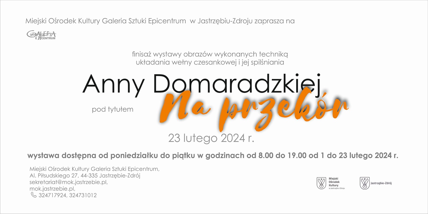 Anna Domaradzka zaproszenie
